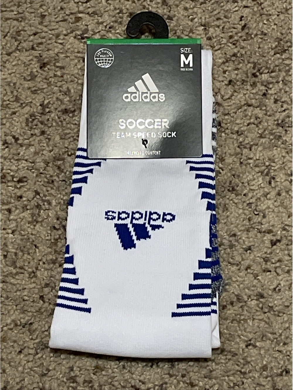 adidas Team Speed Soccer Sock Mens Medium Aeroready Left Right Specific